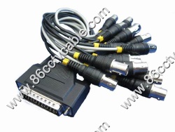 DB25 Pins to 16 BNC Cable, DVR Card Cable - CC