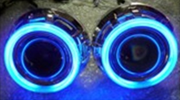 Popular blue angel eyes HID projector lens light