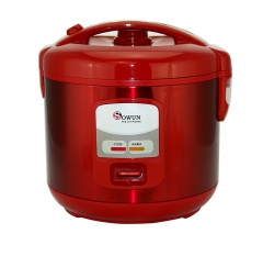 1.0L red stainless steel mini rice cooker