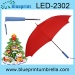 Fiberglass frame windproof LED UV cut umbrella
