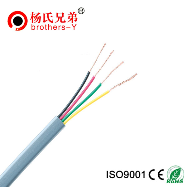 Falt 4 cores stranded copper telephone cable