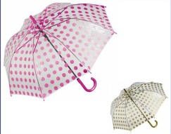 Clear transparent stick dome umbrella,stick Apolo umbrella