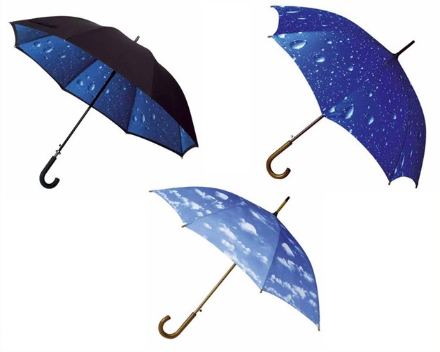 wind proof umbrella with plastic handle