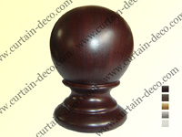 resin curtain finial