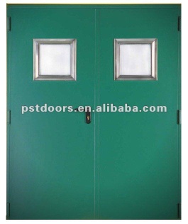 Double Open Fire Rated Door with Glass
