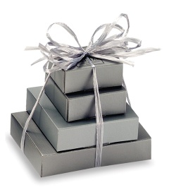 White Hat Boxes with String Handles