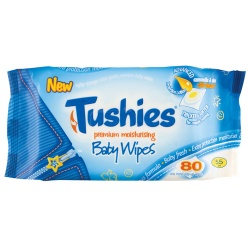 Tushies Premium Moisturising Baby Wipes