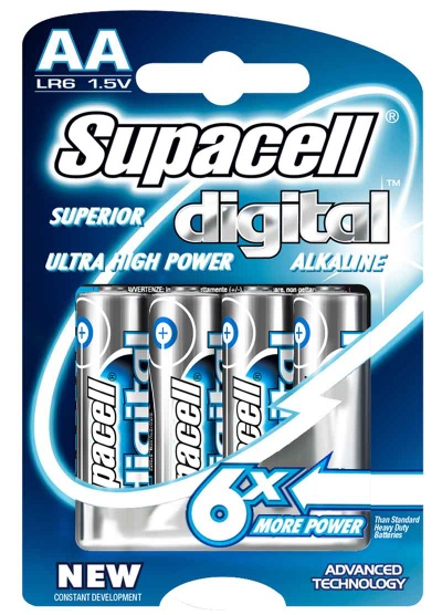 Supacell Digital Alkaline Batteries