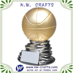 3D Gold Basketball Sports Trophy