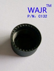 Black color solid Polypropylene cap