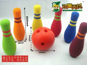 foam mini bowling toy, foam bowling, kids bowling toy set