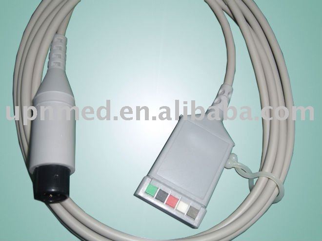 GE PRO1000 5-Lead ECG Trunk Cable