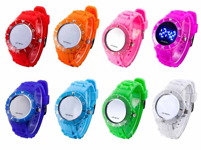 Fashion Plastic Colorful Digital Watch