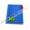Blocks design silicone notebook in A5 size