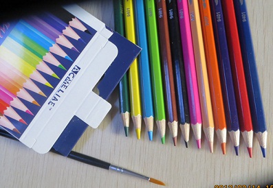 Water soluble color pencil