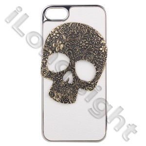 Metal Human Skeleton Plastic Case For iPhone 5