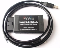 Promotion Can Work with iPhone, iPad, iPod Elm327 WiFi/USB Auto Diagnostic Interface Accessory