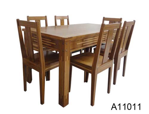 bamboo dinning set(1 table+6 chair)