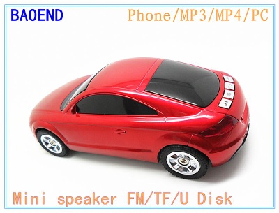 Car shape portable mini speakers