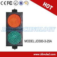 12 inch red green 2 heads led traffic light