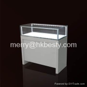 Wooden Glossy display counter for watch with high power LED lightings in watch store