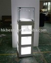 high light and small tower display showcase for brand watch and jewellery with LED light