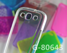 High Quality Transparent Pattern TPU Case for Samsung i9300