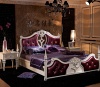 Arabic Style Genuine Leather Bed (806)