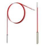 Surface resistance thermometers with wires