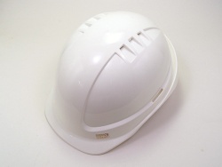 Vented work safety helmet