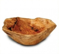 The Newest Hand Carved Wooden Root Flat Cut Bowls