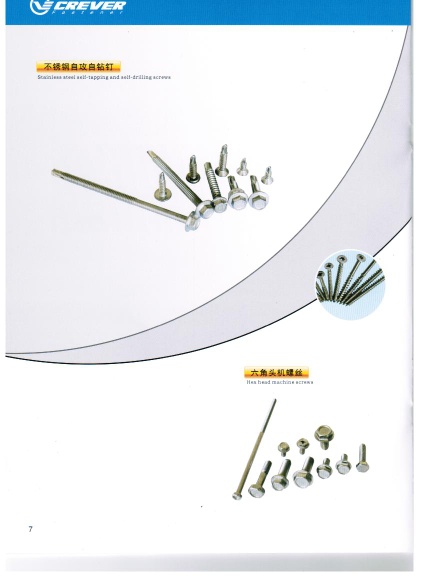 Drilling screw (pan head ,hex flange head ,flat head)