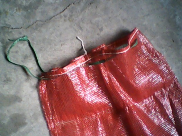 Mesh bag with string