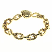 Wholesale IP Gold plated 316L stainless steel men bracelet