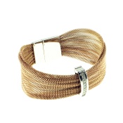 Magnetic clasp Stainless steel mesh bracelet
