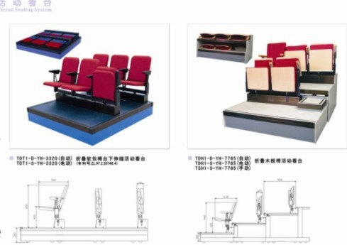 Premium tiered  Seating  system and telescopic Seating