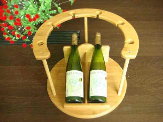 Bamboo wine rack