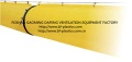 Strong PVC Yellow fire resistant tunnel duct with snap hooks