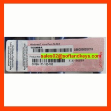 COA Label Sticker License Key Card X16 For Windows 7 Home Premium