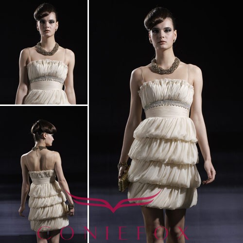 CONIEFOX 2011 Newest Design Spaghetti Strap Short Dress Doll Dress 80895