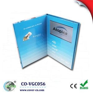 beautiful 7.0 inch TFT Video Greeting  Card MP4 Video Player For Advertisement