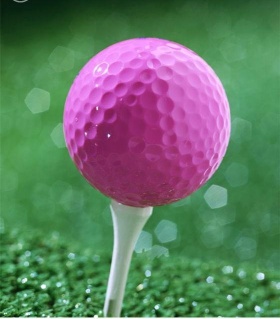 Fluorescent golf ball