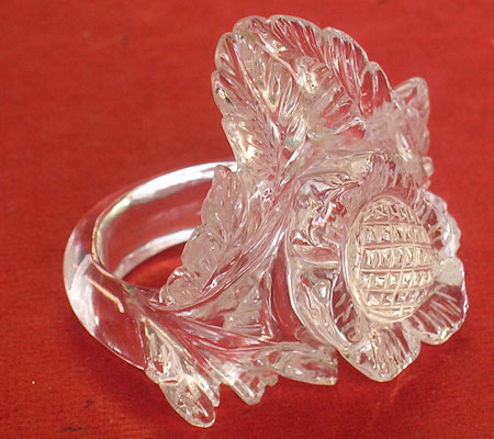This is a Designer Crystal Ring