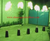 Flame projector, fire effects machine, stage special effects
