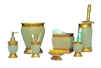 Polyresin Bathroom Accessory Set