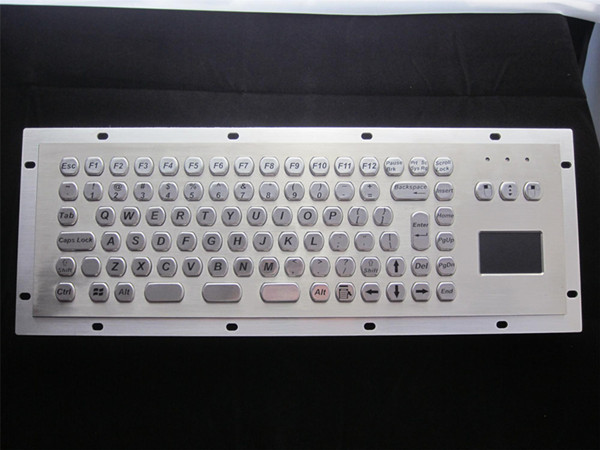 kiosk/military keyboard in stainless steel
