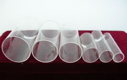 Large diameter quartz glass tube