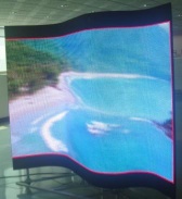 Indoor Full color P10 flexible LED video display