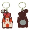 Mirror Key Chain with Cute Castle Design