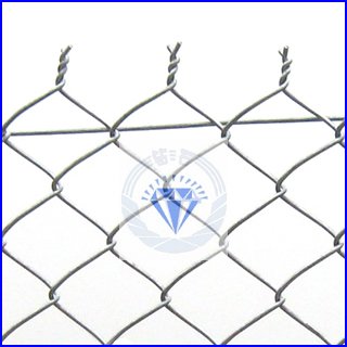 Diamond galvanized chain link fence
